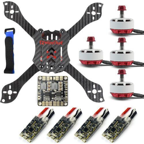 DIY Accessory Kits Threel X 3K Removable Frame RS2306 2750KV Brushless Motor 30A ESC with PDB for FPV Racer Mini Aircraft Parts