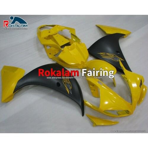ABS Fairings For Yamaha R1 YZF1000 2009 2010 2011 YZFR1 09 11 Yellow Black Motorcycle Body Kit (Injection Molding)