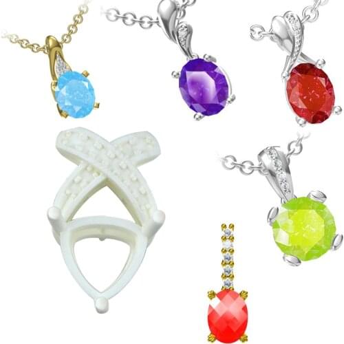 Wholesale Price Castable Resin Pendant Pieces Printed by Photosensitive Material Printing Services for 3D STL 3DM CAD Files