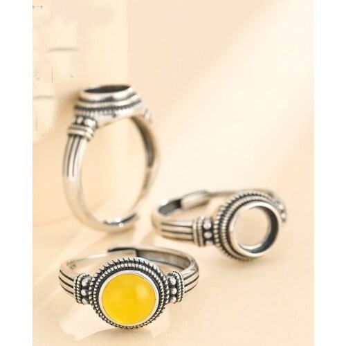 925 STERLING SILVER MEN Women Semi Mount Bases Blanks base blank Pad ring Setting jewelry findings diy A5945