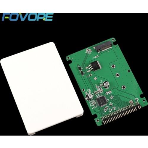 M.2 NGFF SATA SSD to 2.5 IDE 44pin Converter Adapter with Case Black / White Color SATAIII Connector SDD Converter Card Adapter