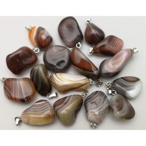 Fashion Natural persian onyx Irregular shape stone pendants for jewelry making necklace 12pcs/lot Wholesale free shipping
