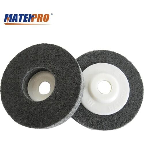 4 inch Nonwoven Polishing Wheel, Fast Heat Dispelling, No Black Discoloration, Abrasion-resistant