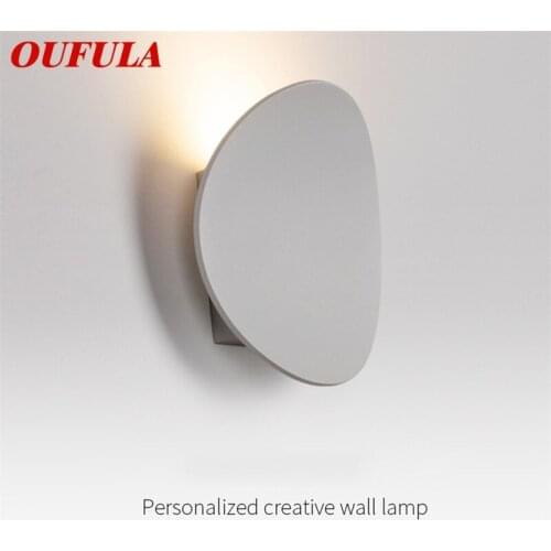 OUFULA Modern LED Wall Sconce Aluminum Wall Lamp Creative Decorative For Home Living Room Bedroom Balcony Corridor