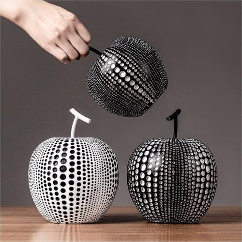 Home Living Room Decoration Light Luxury Entrance Wine Cabinet Decoration TV Desktop Apple Art Decoration Home Decoration