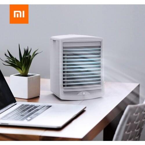 Xiaomi Saimo Air Conditioner Water Cooling Fan Human Body Induction Rechargeable Cooling Fan Humidifier Office Bedroom Desktop