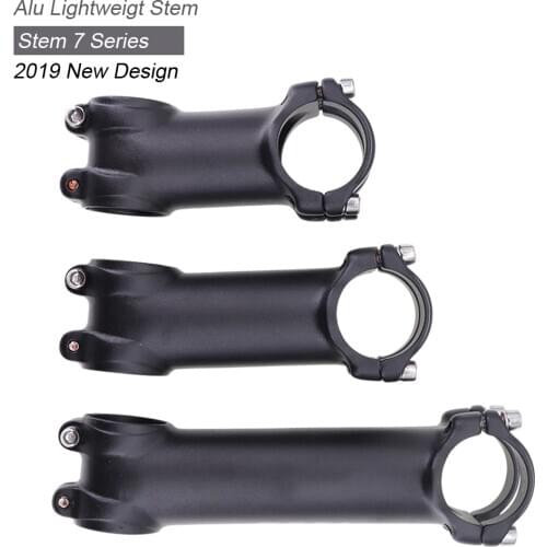 Bike stem ultralight 7 degree 17 MTB no logo nologo logoless black bicycle stem Alu 7050 31.8 60 70 80 90 100 mm 110 120 130