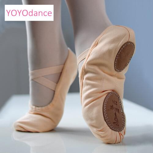 High Quality Split Sole Canvas Ballet Dance Shoes Canvas Ballet Slipper for Sale Ballerina Dance Shoes
