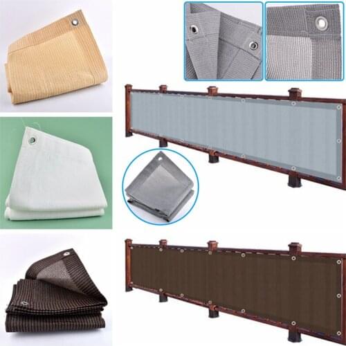 0.9x3.6m HDPE Anti-UV Sunshade Net Thicken Balcony Safety Fence Sun Shading Net Courtyard Succulent Plant Sun Shade Sail Nets