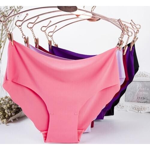 1Pcs Women Seamless Panties Sexy Laser Cut Briefs Solid Color Female Panty Hot Sale Underwear For Women Seamless M-XL