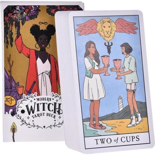 78pcs The Modern Witch Tarot Deck Oracle Cards Guidance Divination Fate Tarot Cards Board Games For Family Kids Adult Party Game