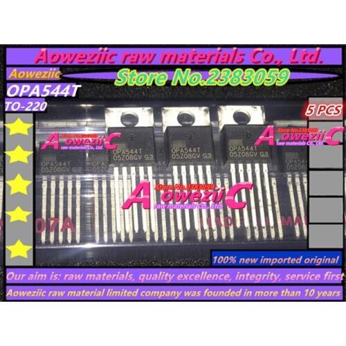 Aoweziic 5 PCS 100% new imported original OPA544 OPA544T 0PA544T TO-220-5 operational amplifier