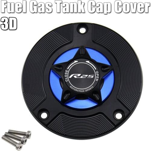 For YAMAHA YZF R25 R3 2014-2018 15 16 17 Logo 8 Colors CNC Aluminum Keyless Motorcycle Accessories Fuel Gas Tank Cap Cover
