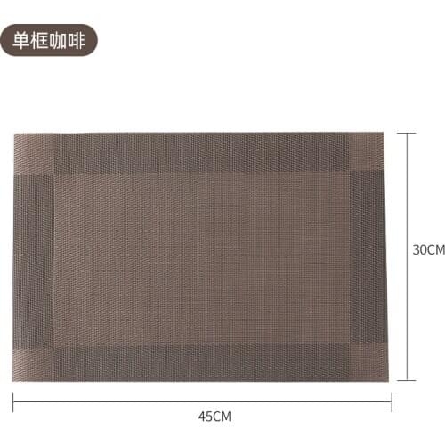 Fashionable washable, heat-insulated, leak-proof waterproof placemat, family hotel table mat, easy-to-clean bowl mat, coffee mat