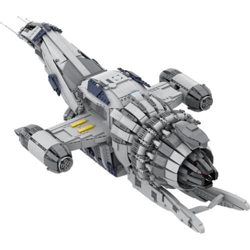 MOC Movie Series Firefly Spaceship Fighter Serenity Building Blocks Kit Space Wars Sci-Fi Vehicle Idea Asemble Toys For Kid Gift