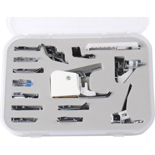 15 PCS/LOT DOMESTIC SEWING PRESSER FOOT SEWING FEET KITS HM-015-001 SUITCASE PACKAGE OEM BRAND FOR JANOME BROTHER SINGER