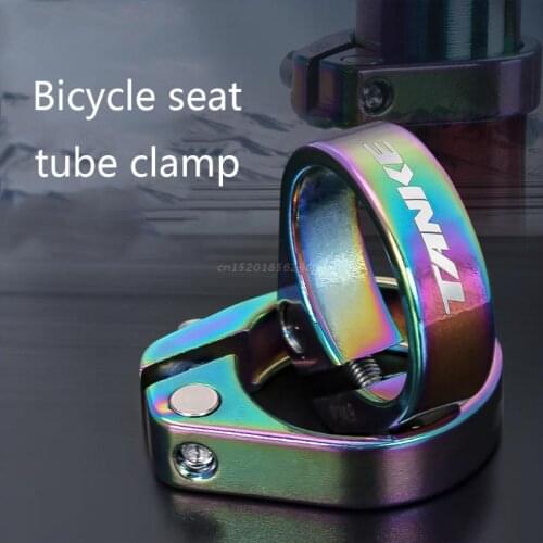 Professional MTB Road Bike Seat Post Clamp 31.8 34.9mm Mountain Aluminum Alloy Ultralight Mountain Saddle Clamps Bike Parts