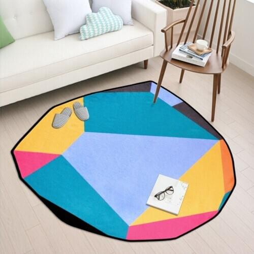 Special-shaped diamond carpet Bedroom livingroom carpet soft sofa kids room rug colorful play mat crawling tapete fashion tapis