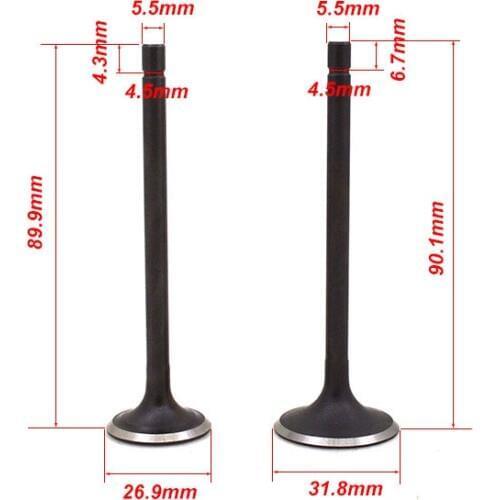 Motorcycle Engine Valve Intake Exhaust Stem for Zongshen CB250 CB 250 Kayo T4 Off Road Dirt Bike Go Cart Buggy ATV