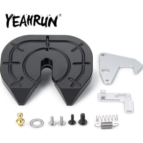 YEAHRUN Metal Drag Head Truck Decoupling Disc Plate for TAMIYA 1/14 RC Tractor Truck Upgrade Parts B