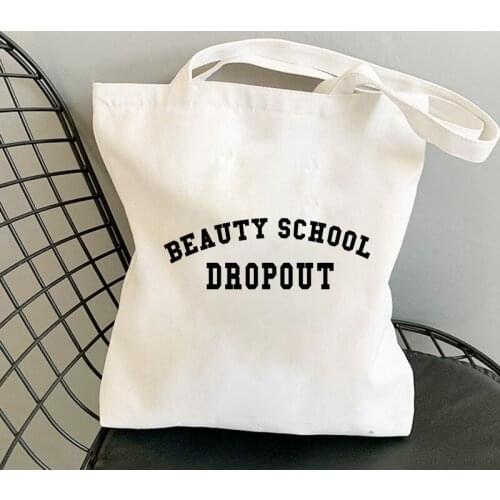 Harajuku Funny New Casual Street Canvas Bag Large Capacity Shoulder Bag Fun Can reusable shopping bag canvas bag