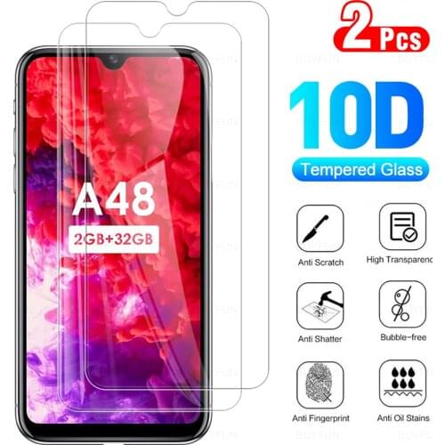 2Pcs Full Cover Protective Glass For Itel A48 Tempered Glasses For ItelA48 A 48 48A 2020 6.10" Phone Screen Protector Film
