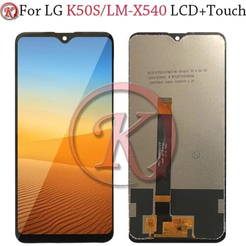 6.5'' pantalla For LG K50S LCD Touch Screen Digitizer Glass Assembly Replacement Parts For LG K50S LCD LM-X540 LCD