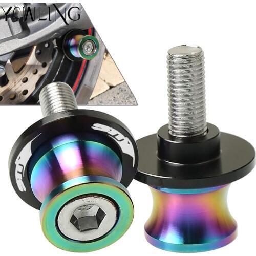 10mm Swingarm Stand Screws Motorcycle Swing Arm Spools Sliders bobbins FOR 990 SMR 990 SMT 990SMT 2009 2010 2011 2012 2013