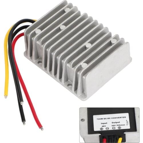 30A Waterproof DC/DC Converter Power Supply Converter Regulator 36V/48V Step Down To 24V