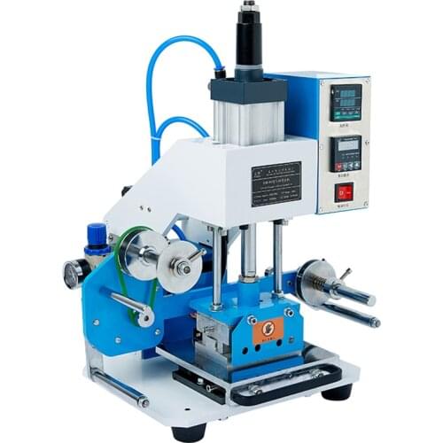 518-A pneumatic hot stamping machine leather hot stamping machine creasing transfer LOGO high precision automatic roll paper hot