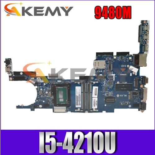 769717-501 769717-601 Laptop motherboard For HP Elitebook 9480M I5-4210U Notebook Mainboard 6050A2648201-MB-A02 SR1EF