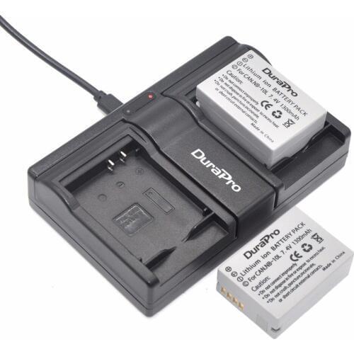 2pc 7.4V NB-10L NB 10L NB10L Rechargeable Li-ion Camera Battery + USB Dual Charger For Canon G1X G15 G16 SX60HS SX40HS SX50H
