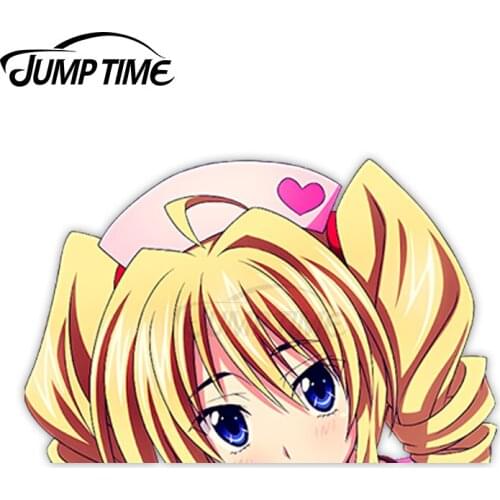 Jump Time Anime High School DxD Ravel Phenex 66 Bumper Window Helmet Vinyl Decal Peeker Car Stickers