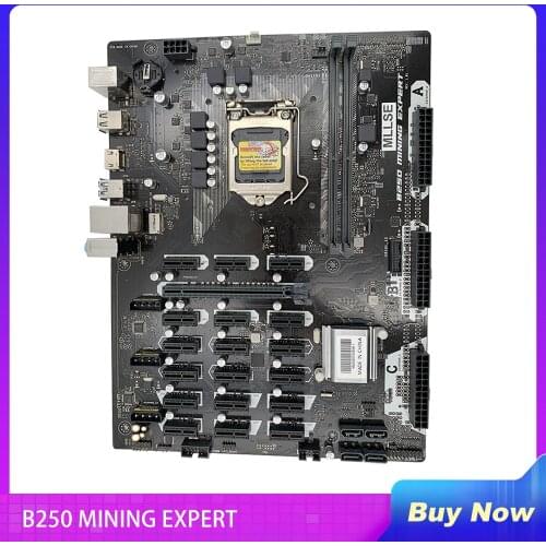 High-quality Mining Motherboard For ASUS B250 MINING EXPERT 19 PCIe Slots LGA1151 DDR4 Fully Tested