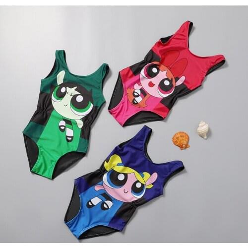 Childrens swimsuit 2021 new lovely one-piece flight policewoman style comfortable quick drying seaside hot spring suit