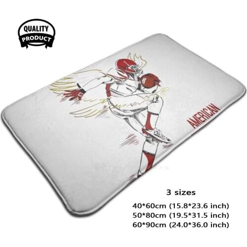 American Football Dad T - Shirt Football T Shirt Football American Gifts Halloween T Shirt Comfortable Door Mat Rug Carpet Foot