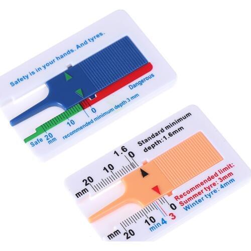 1Pcs Depth Gauge 0-20mm Car Tyre Tire Tread Depth Gauge Meter Measurer Tool High Quality