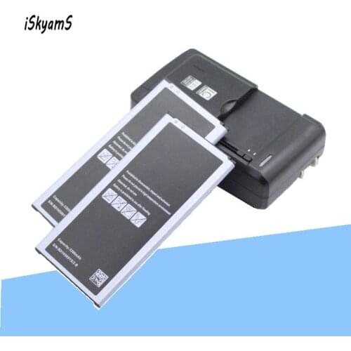 ISkyamS 2x 3300mAh EB-BJ710CBE Replacement Battery +Charger For Samsung Galaxy J7 2016 Edition J710 J710F J7108 J7109 SM-J7108