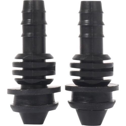 4Pcs DN20 Barbed Bypass Connector with Rubber Washer PE/PVC Pipe Water Diversion Straight Fittings Garden Farm Irrigation Joint