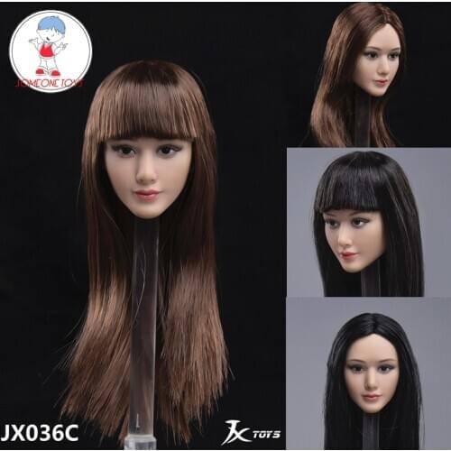 1/6 Scale Female Figure Asian Beauty Fei Head Sculpt Model for 12'' Action Figure Body