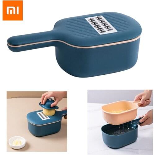 Xiaomi Multi-functional Vegetable Cutter Manual Slicer Potato Grater Carrots With Food Storage Box For Kitchen Accessorie