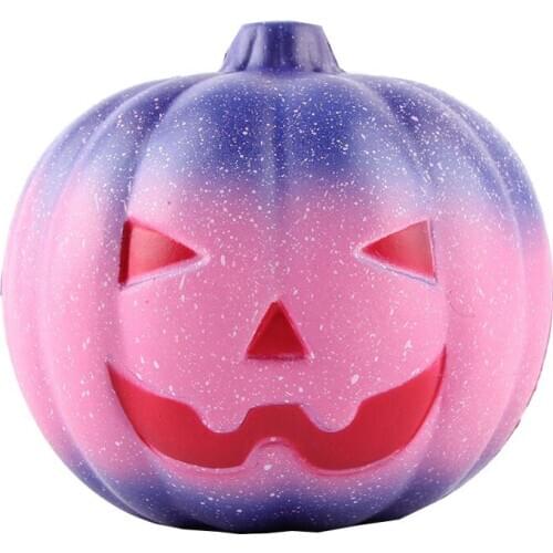 Jumbo Halloween Galaxy Pumpkin Squishy Slow Rising Squeeze Toys PU Scented Soft Stress Relief Press Plaything 11*11*10 CM