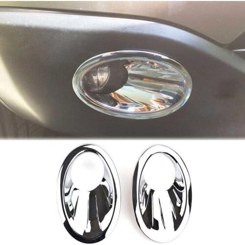 Front Fog Light Cover Trim For Nissan Qashqai / +2 / Dualis J10 2010-2013 Chrome Front Fog Light Cover Trim