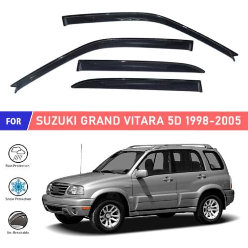 Window deflectors for Suzuki Grand Vtara 5D 1998-2005 car window deflector wind guard vent sun rain visor cover car styling