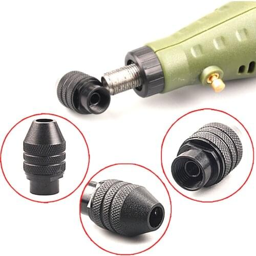 1pc 4 Types Miniature Electric Drill Multi-function Keyless Chuck 0.3-3.2mm For Mini Drill Collet Dremel Rotary Tools