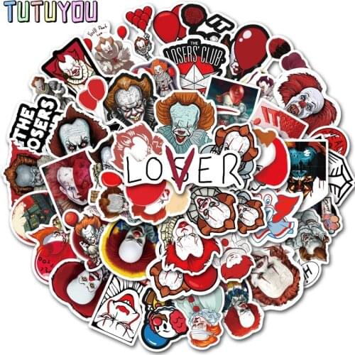 PC985 50Pcs/set Ghost Scrapbooking Stickers Decal For for Guitar Laptop Luggage Car Fridge Graffiti Sticker