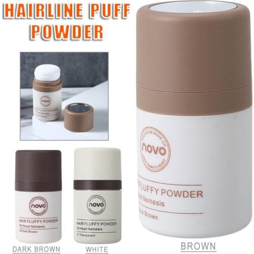 8.5g Fluffy Hairline Powder Shadow Makeup Root Cover Up Concealer Edge Control Hair Line Powder 3 Colors Waterproof Sweat proof