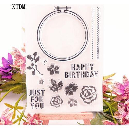 Hot sale just for you Transparent Clear Stamps / Silicone Seals Roller Stamp for DIY scrapbooking photo album/Card Making