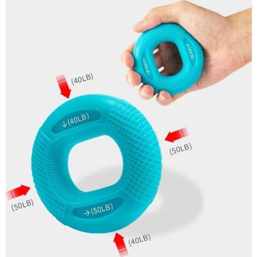 Silicone Gripping Ring Finger Forearm Trainer Adjustable Hand Grip 20-80LB Carpal Expander Muscle Workout Exercise Gym Fitness