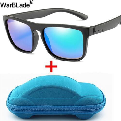 WarBlade Kids Sunglasses Girls Boys Children Polarized Sun Glasses Silicone Safety Square Glasses For Baby Eyewear UV400 Oculos